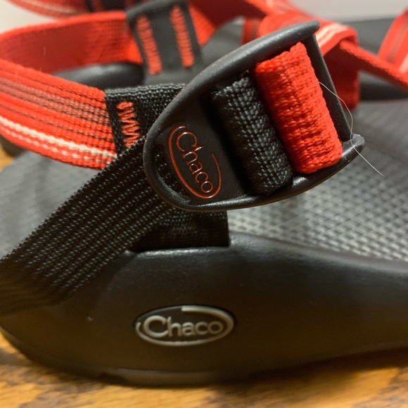 Vibrant Red Chaco Z/2 Unaweep mens Sandals size 13 sports hiking trails running - Picture 6 of 13